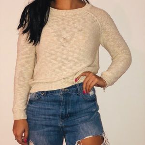 Cream sweater